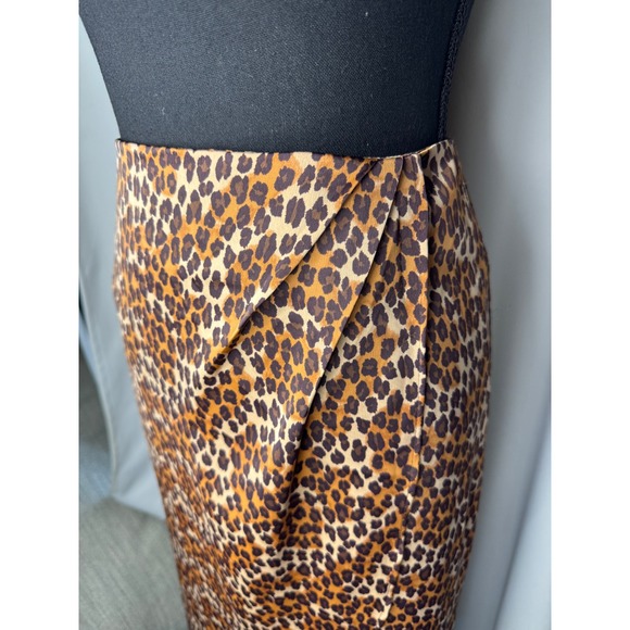 Urban Outfitters Leopard‎ Animal Print Kelly Tulip Wrap Midi Skirt Sz S - Picture 3 of 9